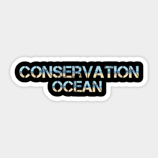 Ocean conservation t-shirt design Sticker